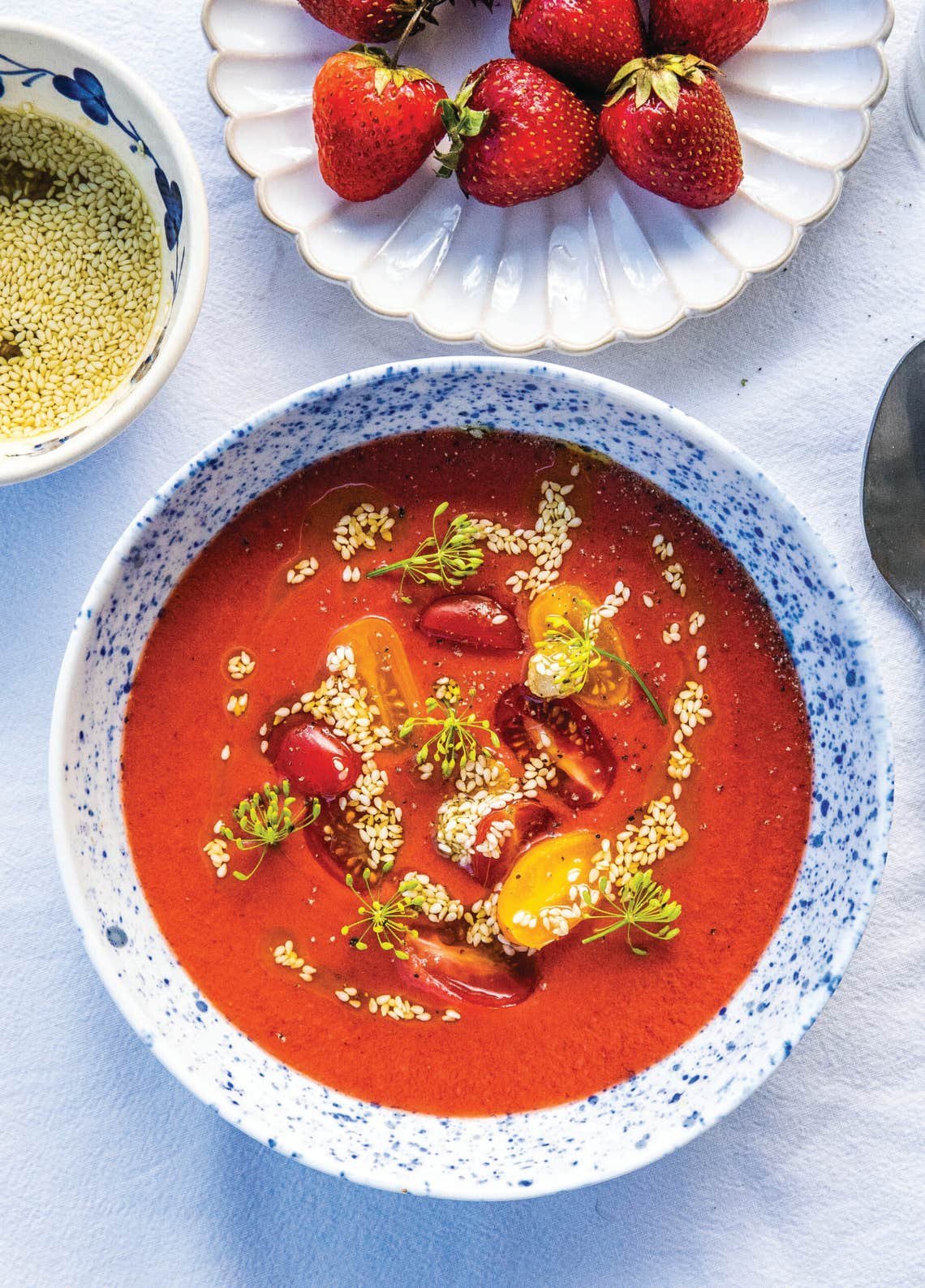 Chilled Tomato-Strawberry Soup Chilled Tomato-Strawberry Soup