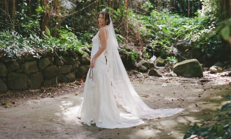 This Bridal Designer Created Her Entire Wedding Wardrobe for Her Tropical Nuptials in Nevis This Bridal Designer Created Her Entire Wedding Wardrobe for Her Tropical Nuptials in Nevis