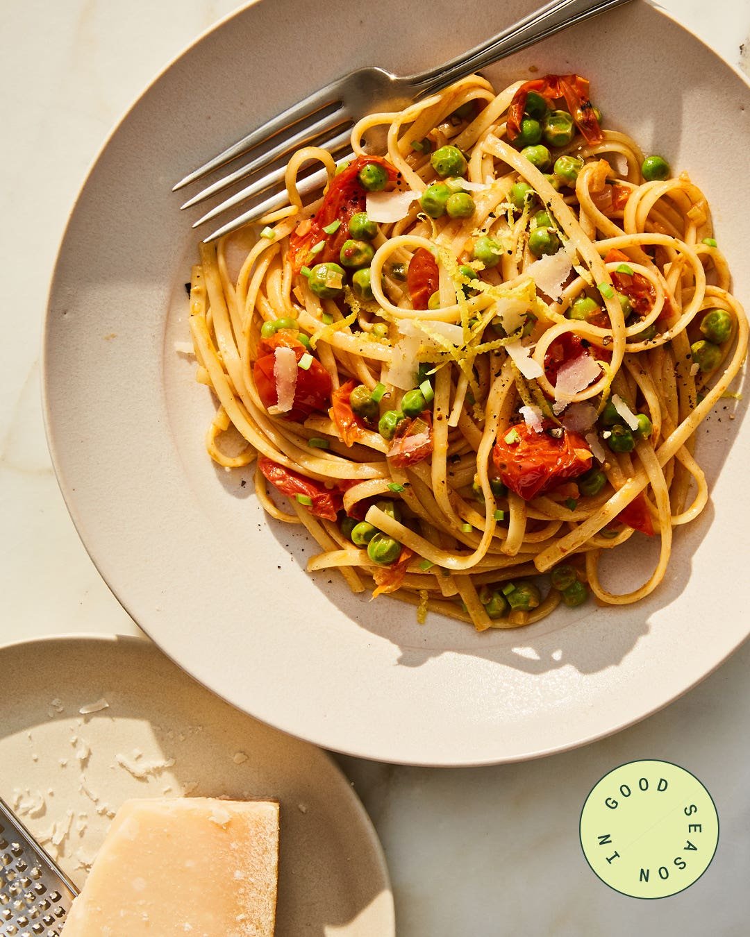 Linguine with Peas In Good Season Linguine with Peas In Good Season