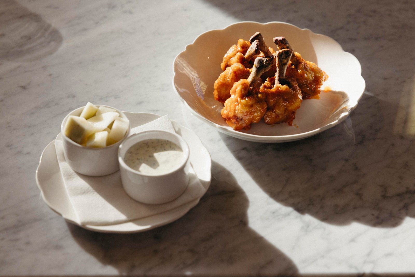 Lapaba’s lollipopped fried chicken wings and yuzu kosho ranch.