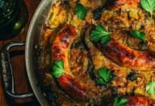 Roasted Sausages With Cider