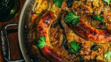 Roasted Sausages With Cider
