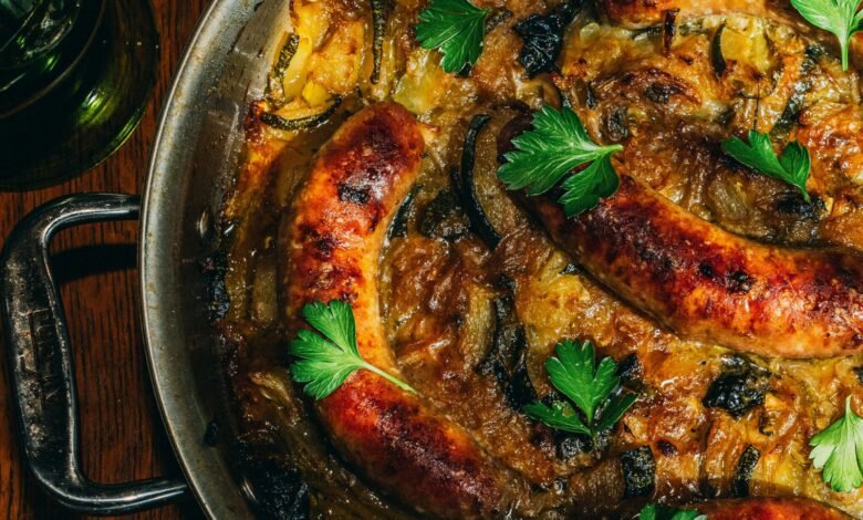 Roasted Sausages With Cider Roasted Sausages With Cider