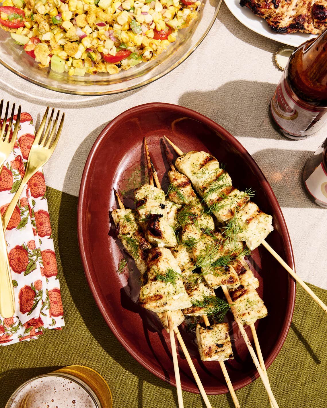 Grilled Swordfish Kebabs (Machli Kebabs) Grilled Swordfish Kebabs (Machli Kebabs)