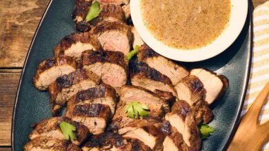 Grilled Pork Tenderloin With Jezebel Sauce