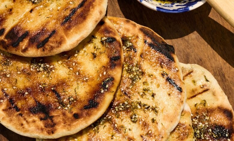 Grilled Pita With Za’atar Grilled Pita With Za’atar