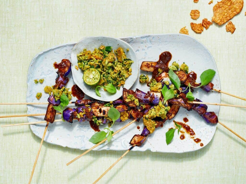 Sweet and Sour Eggplant Satay Sate Terong Sweet and Sour Eggplant Satay Sate Terong
