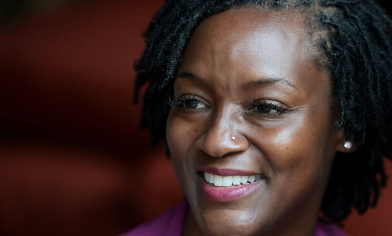 Angie Nixon Has Big Senate Dreams—But Her Feet Are Firmly on the Ground (in Hot Pink Skechers)