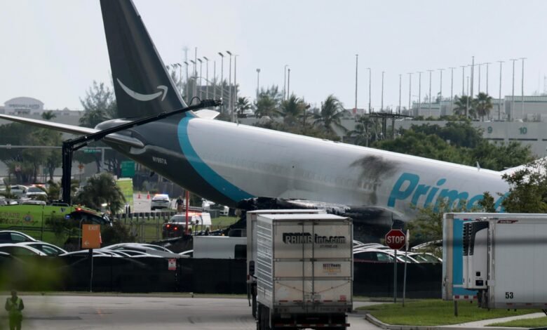 An Amazon cargo plane crashed at Miami International Airport