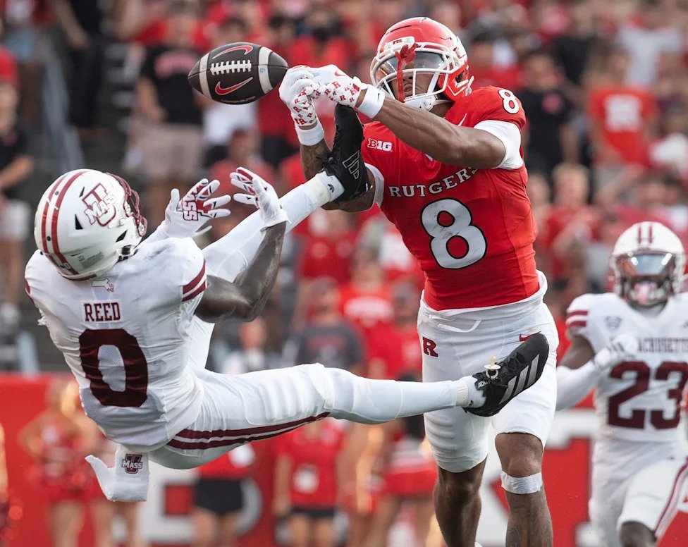 Massachusetts Minutemen at Rutgers Scarlet Knights football in Piscataway, New Jersey on Thursday, September 3, 2026. Rutgers