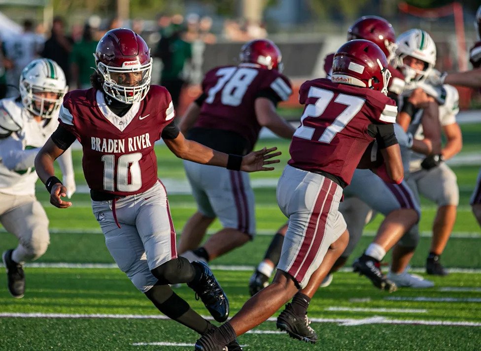Braden River beat Lakewood Ranch 39-28 in a high school football game played in Bradenton on Friday, Sept. 4, 2026. Braden Ri