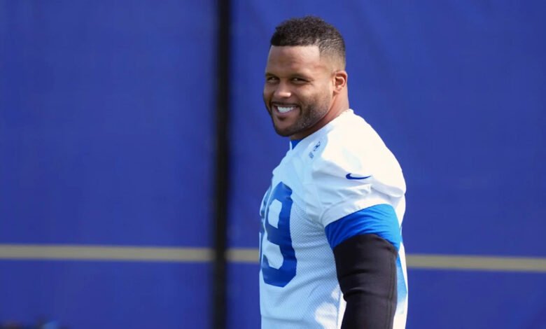 Aaron Donald mum on plans for season opener Aaron Donald mum on plans for season opener