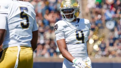 Notre Dame football lose Braunte Johnson, Jason Onye to possible injury
