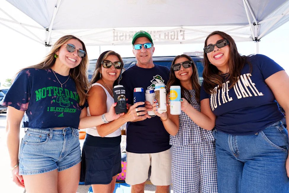 Left to right: Brittany Marchetti, Trudy Marchetti, Danny Marchetti, Belle Marchetti and Briana Marchetti, from Chesterton, I
