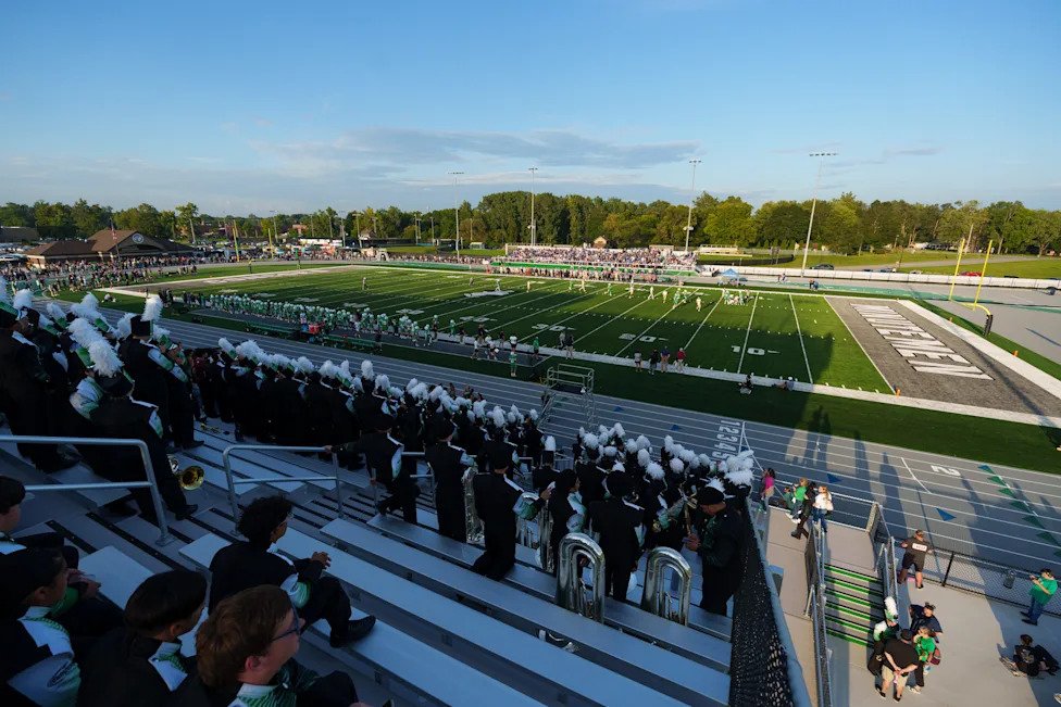 Concord's new football field during an IHSAA football game between Concord and Elkhart at Concord High School on Friday, Aug.
