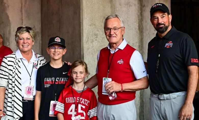 Former Ohio State coach Jim Tressel enshrined in ring of honor Former Ohio State coach Jim Tressel enshrined in ring of honor