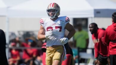49ers’ Nick Bosa practices fully for first time since ACL injury