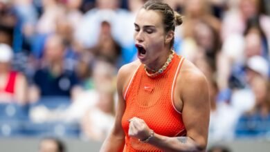 Sabalenka overpowers Townsend to reach US Open quarterfinals