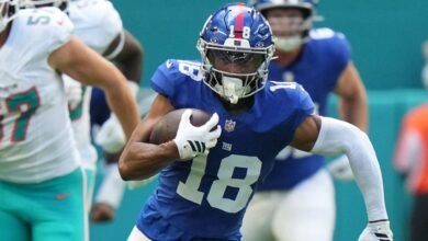 Giants release WR Darius Slayton, team’s longest