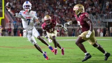 Kevin Jennings leads winning drive, No. 19 SMU outlasts FSU
