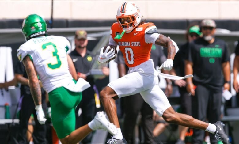 Oklahoma State stuns No. 6 Oregon, ending 21 Oklahoma State stuns No. 6 Oregon, ending 21