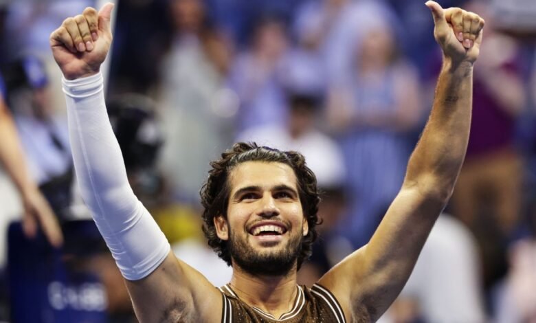 Carlos Alcaraz drops 1st set, then surges into US Open Round 3 Carlos Alcaraz drops 1st set, then surges into US Open Round 3