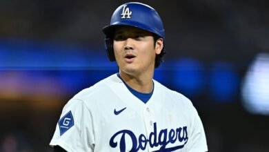 Dodgers’ Shohei Ohtani out of lineup again with biceps, neck issues