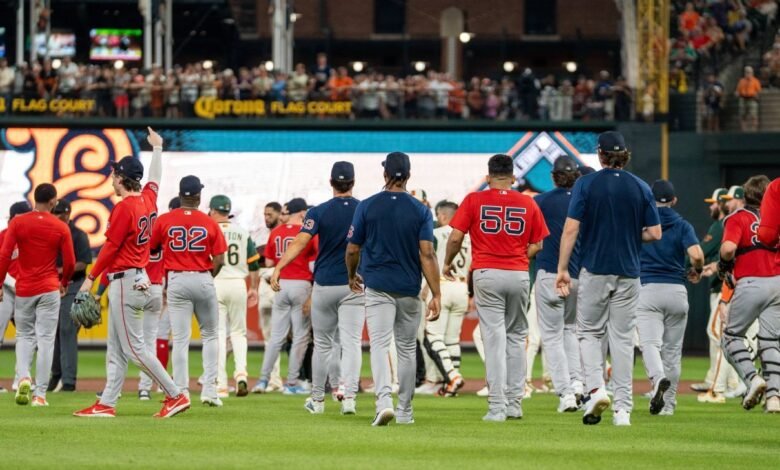 Benches clear in Red Sox-Orioles after Blaze Alexander’s hard slide
