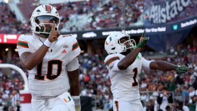 Mensah, Toney shatter Miami records in blowout of Stanford Mensah, Toney shatter Miami records in blowout of Stanford
