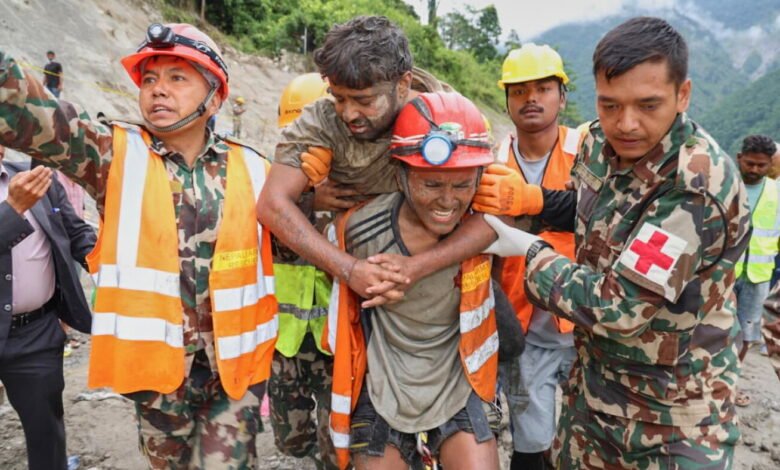 2 trapped workers rescued from a hydropower tunnel 9 days after Nepal floods 2 trapped workers rescued from a hydropower tunnel 9 days after Nepal floods