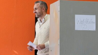 German exit polls suggest far-right party has big lead in regional election
