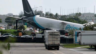 ‘Multiple patients’ after Amazon cargo plane crashes at Miami airport