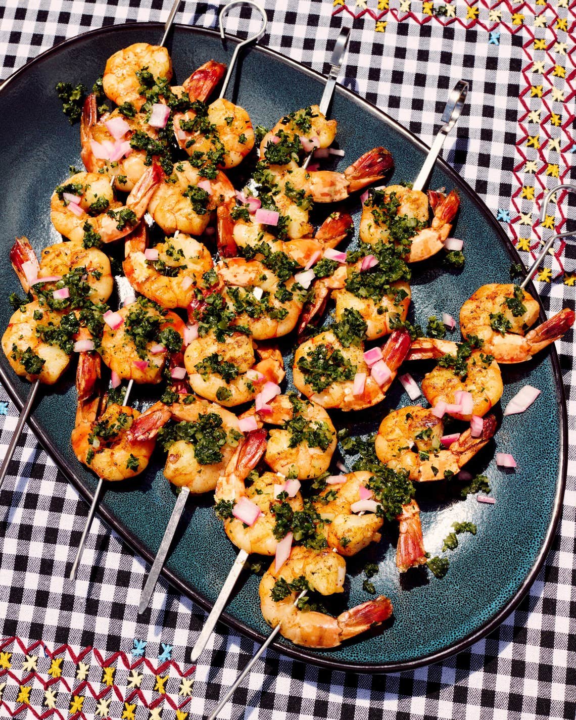 Liberian Shrimp Skewers Liberian Shrimp Skewers