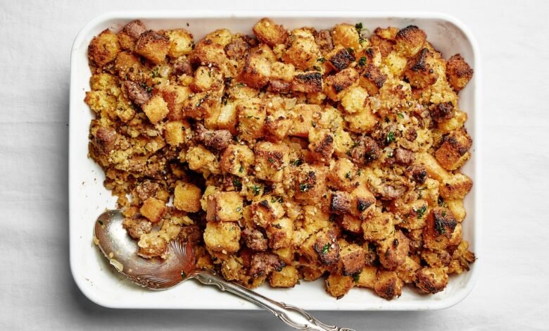 Cornbread Dressing With Sausage and Corn Nuts Cornbread Dressing With Sausage and Corn Nuts