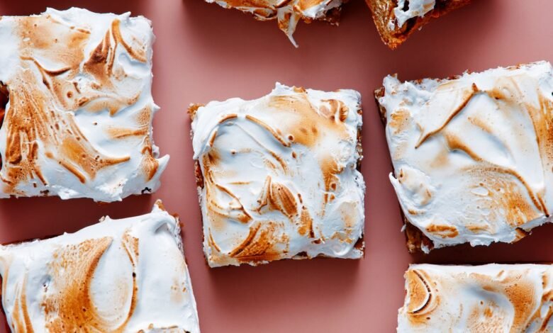 Toasted Meringue Hazelnut Blondies Toasted Meringue Hazelnut Blondies