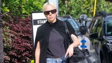 Girl Gaga Does New-Mother Dressing in a Very Girl Gaga Means